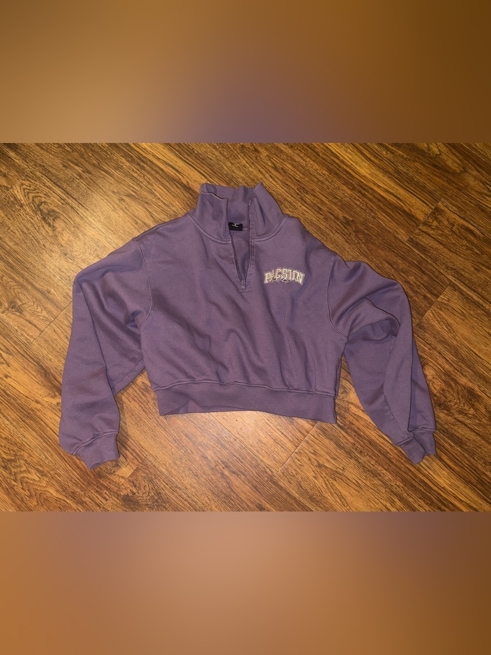 Pacsun Half-Zip Cropped Sweatshirt - Women